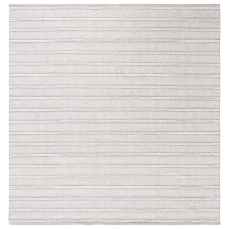 Safavieh 6 x 6 ft. Kilim Flat Weave Square Area Rug Light Grey & Ivory KLM450F-6SQ